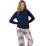 LISCA - Ref.23440LI - Pyjama pantalon large top manches longues Ocean Lisca