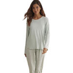 SELMARK - Ref.P9173SE - Pyjama pantalon top manches longues VICHYP91 Selmark