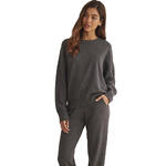 SELMARK - Ref.P9873SE - Tenue détente pyjama pantalon top col rond TRICOTP98