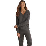 SELMARK - Ref.P9876SE - Tenue détente pyjama pantalon top col V TRICOTP98