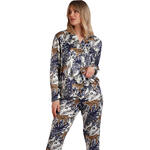 ADMAS FEMME - Ref.62556AD - Pyjama pantalon chemise Luxury Leopard Admas