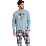 ADMAS HOMME - Ref.62222AD - Pyjama tenue pantalon top long Winter Club Disney