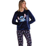 ADMAS FEMME - Ref.62676AD - Pyjama pantalon top long Stitch Faces Disney