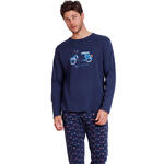 ADMAS HOMME - Ref.62756AD - Pyjama pantalon top manches longues Vespa Style