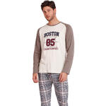 ADMAS HOMME - Ref.62753AD - Pyjama tenue pantalon top manches longues Boston