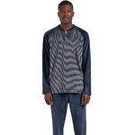 ADMAS HOMME - Ref.62767AD - Pyjama velours pantalon top long Basic Stripes