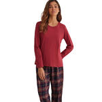 SELMARK - Ref.P8873SE - Pyjama pantalon top manches longues PLAID Selmark