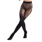 LISCA - Ref.50027LI - Collants effet bas superposés genoux Fashion Lines Lisca