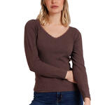 ADMAS FEMME - Ref.43562AD - Top manches longues Romantic Rib Admas