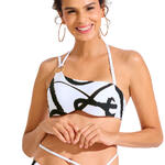 LISCA - Ref.40831LI - Haut maillot de bain bandeau balconnet préformé Honolulu